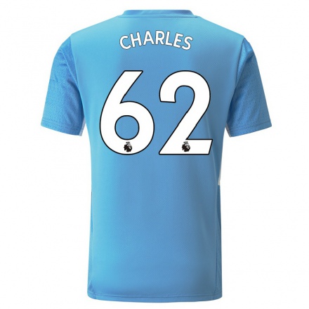 Damen Fußball Shea Charles #62 Blau Heimtrikot Trikot 2021/22 T-Shirt
