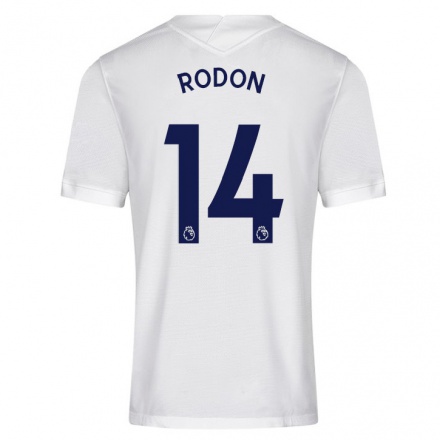 Damen Fußball Joe Rodon #14 Weiß Heimtrikot Trikot 2021/22 T-Shirt