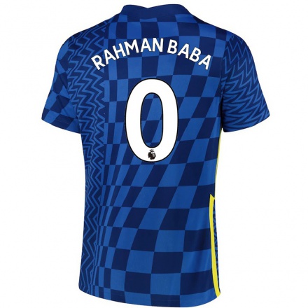 Damen Fußball Abdul Rahman Baba #0 Dunkelblau Heimtrikot Trikot 2021/22 T-Shirt