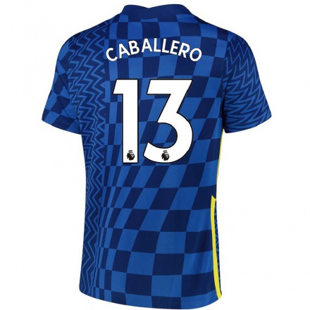 Damen Fußball Willy Caballero #13 Dunkelblau Heimtrikot Trikot 2021/22 T-Shirt