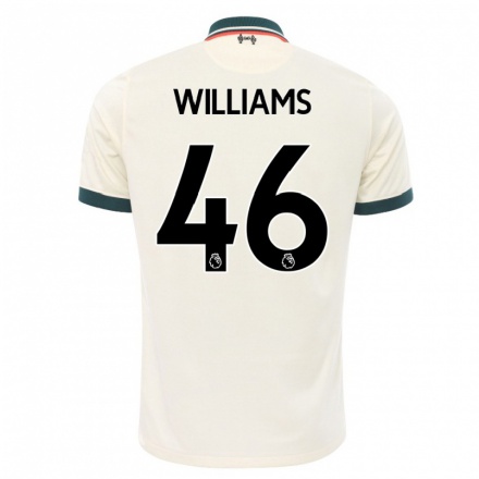 Damen Fußball Rhys Williams #46 Beige Auswärtstrikot Trikot 2021/22 T-Shirt