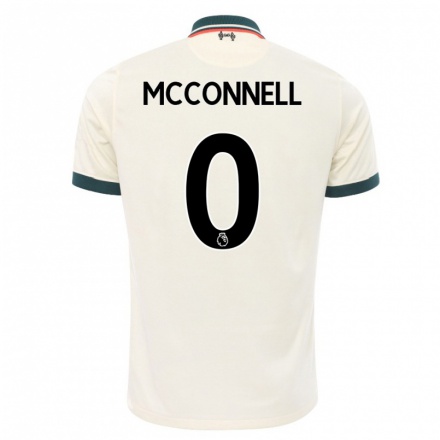 Damen Fußball James McConnell #0 Beige Auswärtstrikot Trikot 2021/22 T-Shirt