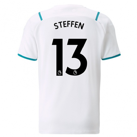 Damen Fußball Zack Steffen #13 Weiß Auswärtstrikot Trikot 2021/22 T-Shirt
