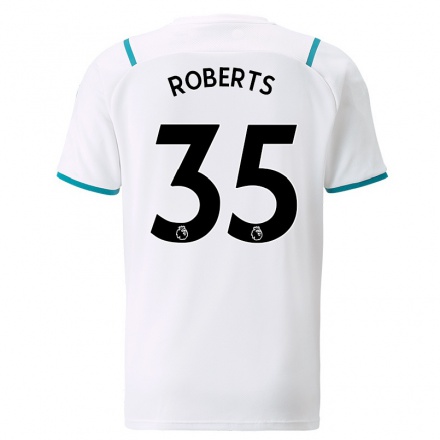 Damen Fußball Patrick Roberts #35 Weiß Auswärtstrikot Trikot 2021/22 T-Shirt