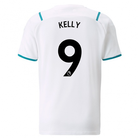 Damen Fußball Chloe Kelly #9 Weiß Auswärtstrikot Trikot 2021/22 T-Shirt