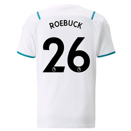 Damen Fußball Ellie Roebuck #26 Weiß Auswärtstrikot Trikot 2021/22 T-shirt