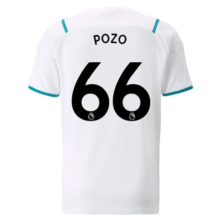 Damen Fußball Iker Pozo #66 Weiß Auswärtstrikot Trikot 2021/22 T-Shirt