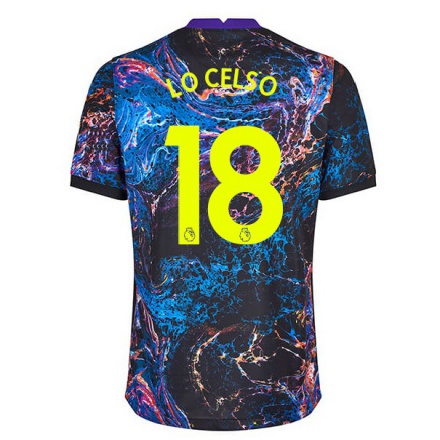 Damen Fußball Giovani Lo Celso #18 Mehrfarbig Auswärtstrikot Trikot 2021/22 T-Shirt