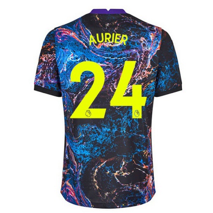Damen Fußball Serge Aurier #24 Mehrfarbig Auswärtstrikot Trikot 2021/22 T-Shirt