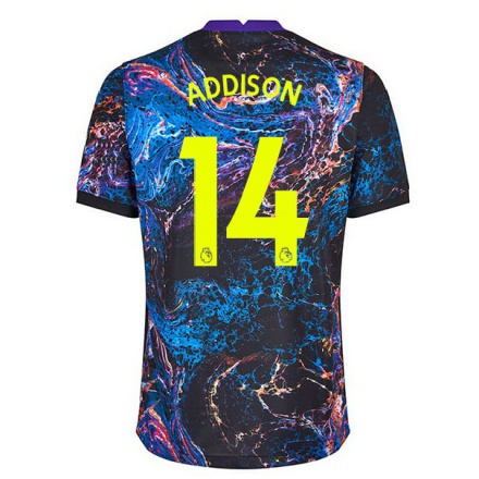 Damen Fußball Angela Addison #14 Mehrfarbig Auswärtstrikot Trikot 2021/22 T-Shirt