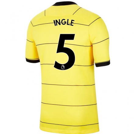 Damen Fußball Sophie Ingle #5 Gelb Auswärtstrikot Trikot 2021/22 T-Shirt