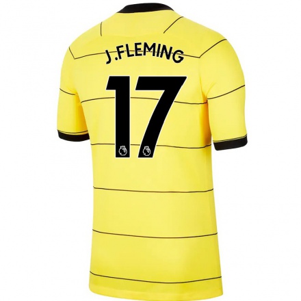 Damen Fußball Jessie Fleming #17 Gelb Auswärtstrikot Trikot 2021/22 T-Shirt