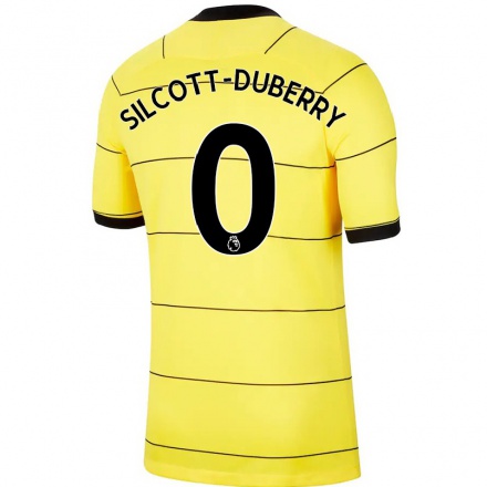 Damen Fußball Zain Silcott-Duberry #0 Gelb Auswärtstrikot Trikot 2021/22 T-Shirt