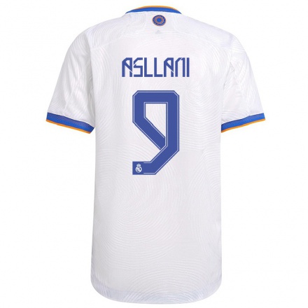 Damen Fußball Kosovare Asllani #9 Weiß Heimtrikot Trikot 2021/22 T-shirt