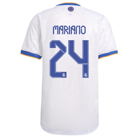 Damen Fußball Mariano Diaz #24 Weiß Heimtrikot Trikot 2021/22 T-Shirt