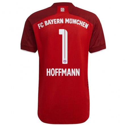 Damen Fußball Ron-Thorben Hoffmann #1 Dunkelrot Heimtrikot Trikot 2021/22 T-Shirt