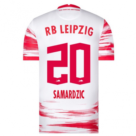 Damen Fußball Lazar Samardzic #20 Rot-weib Heimtrikot Trikot 2021/22 T-shirt
