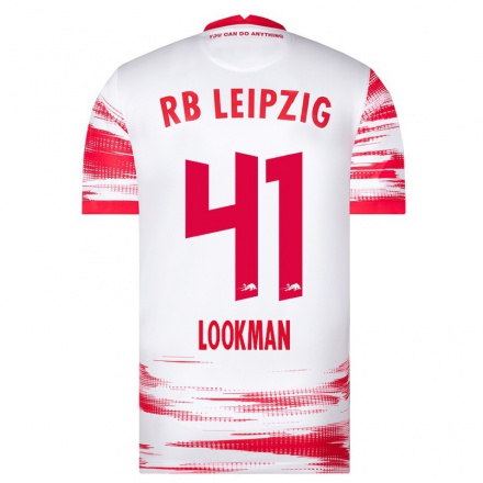 Damen Fußball Ademola Lookman #41 Rot-Weib Heimtrikot Trikot 2021/22 T-Shirt
