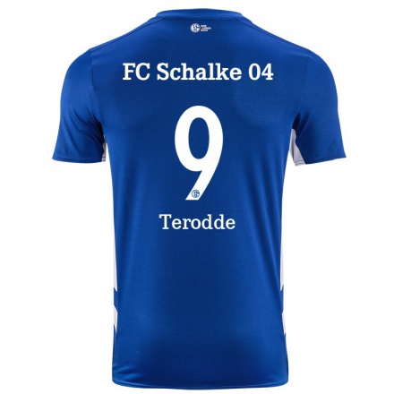 Damen Fußball Simon Terodde #9 Königsblau Heimtrikot Trikot 2021/22 T-shirt