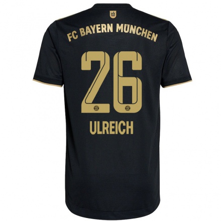 Damen Fußball Sven Ulreich #26 Schwarz Auswärtstrikot Trikot 2021/22 T-Shirt