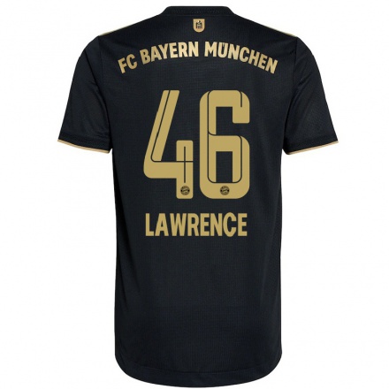 Damen Fußball Jamie Lawrence #46 Schwarz Auswärtstrikot Trikot 2021/22 T-Shirt
