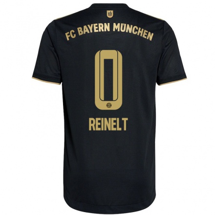 Damen Fußball Roman Reinelt #0 Schwarz Auswärtstrikot Trikot 2021/22 T-Shirt