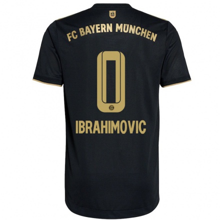 Damen Fußball Arijon Ibrahimovic #0 Schwarz Auswärtstrikot Trikot 2021/22 T-Shirt