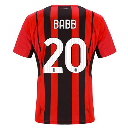 Damen Fußball Selena Babb #20 Rot Schwarz Heimtrikot Trikot 2021/22 T-Shirt