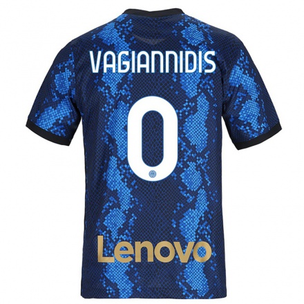 Damen Fußball Georgios Vagiannidis #0 Dunkelblau Heimtrikot Trikot 2021/22 T-Shirt