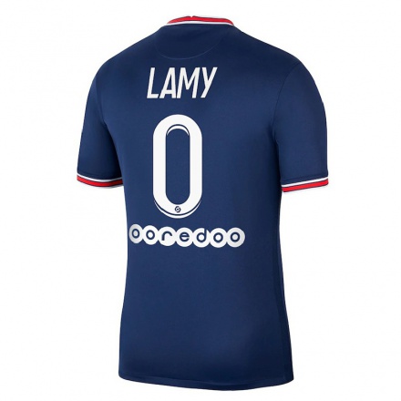 Damen Fußball Hugo Lamy #0 Dunkelblau Heimtrikot Trikot 2021/22 T-shirt