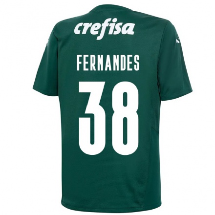 Damen Fußball Matheus Fernandes #38 Dunkelgrün Heimtrikot Trikot 2021/22 T-Shirt