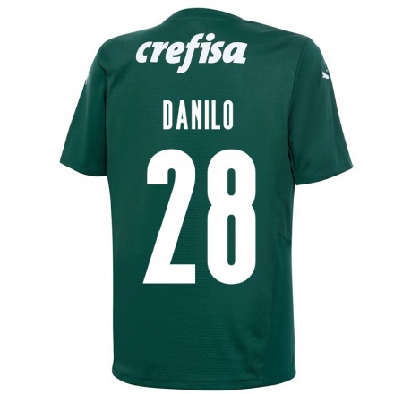 Damen Fußball Danilo #28 Dunkelgrün Heimtrikot Trikot 2021/22 T-Shirt
