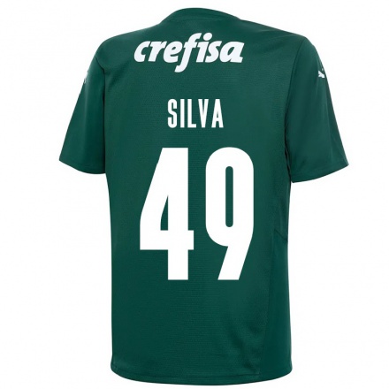 Damen Fußball Gabriel Silva #49 Dunkelgrün Heimtrikot Trikot 2021/22 T-Shirt