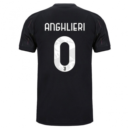 Damen Fußball Federica Anghlieri #0 Schwarz Auswärtstrikot Trikot 2021/22 T-Shirt