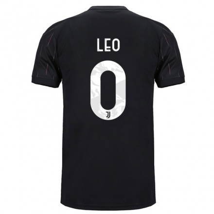 Damen Fußball Daniel Leo #0 Schwarz Auswärtstrikot Trikot 2021/22 T-Shirt