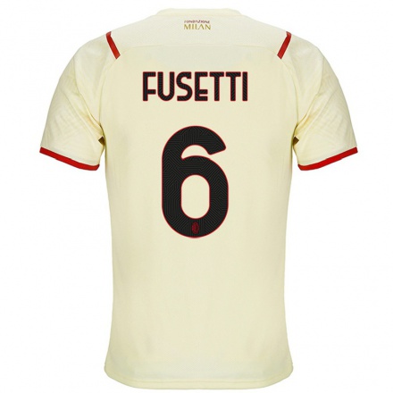 Damen Fußball Laura Fusetti #6 Sekt Auswärtstrikot Trikot 2021/22 T-Shirt