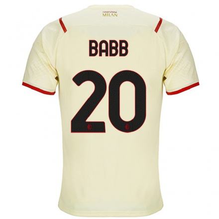 Damen Fußball Selena Babb #20 Sekt Auswärtstrikot Trikot 2021/22 T-Shirt