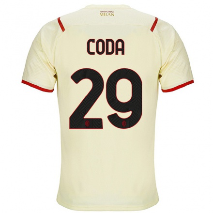Damen Fußball Anita Coda #29 Sekt Auswärtstrikot Trikot 2021/22 T-Shirt