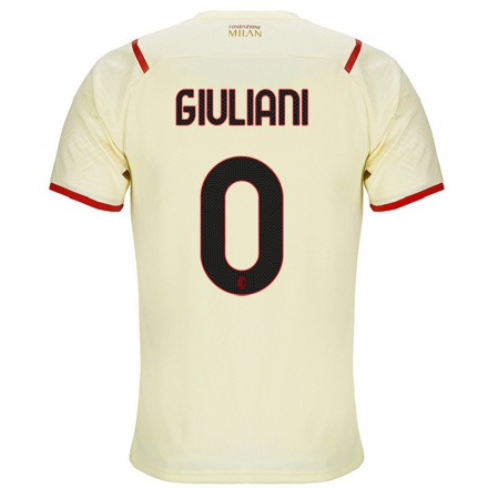 Damen Fußball Laura Giuliani #0 Sekt Auswärtstrikot Trikot 2021/22 T-Shirt