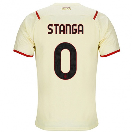 Damen Fußball Luca Stanga #0 Sekt Auswärtstrikot Trikot 2021/22 T-Shirt