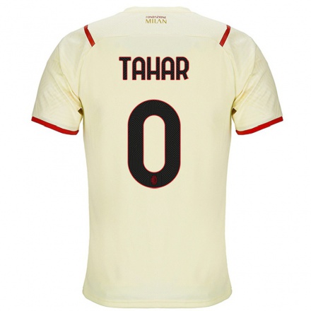Damen Fußball Riad Tahar #0 Sekt Auswärtstrikot Trikot 2021/22 T-Shirt