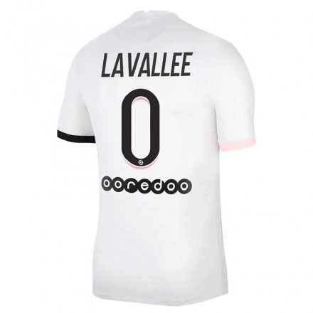 Damen Fußball Lucas Lavallee #0 Weiß Rosa Auswärtstrikot Trikot 2021/22 T-Shirt
