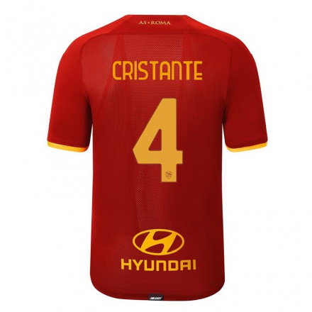 Damen Fußball Bryan Cristante #4 Rot Heimtrikot Trikot 2021/22 T-Shirt