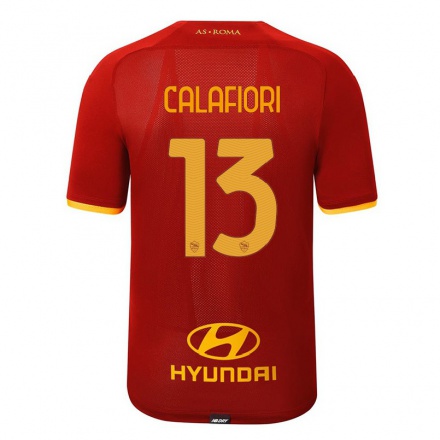 Damen Fußball Riccardo Calafiori #13 Rot Heimtrikot Trikot 2021/22 T-Shirt