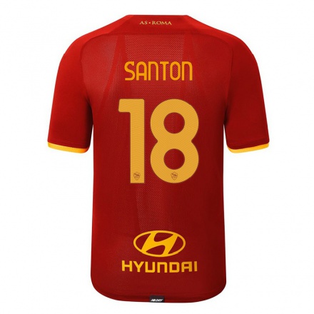 Damen Fußball Davide Santon #18 Rot Heimtrikot Trikot 2021/22 T-Shirt