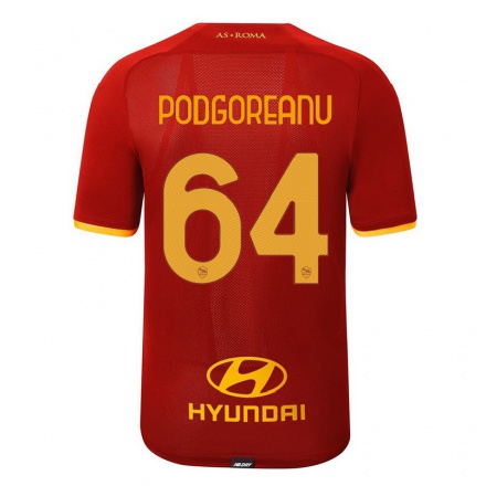 Damen Fußball Suf Podgoreanu #64 Rot Heimtrikot Trikot 2021/22 T-Shirt