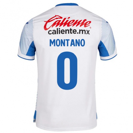 Damen Fußball Kevyn Montano #0 Weiß Auswärtstrikot Trikot 2021/22 T-Shirt