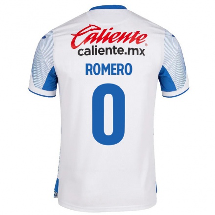 Damen Fußball Axel Romero #0 Weiß Auswärtstrikot Trikot 2021/22 T-Shirt