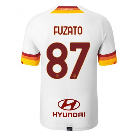 Damen Fußball Daniel Fuzato #87 Weiß Auswärtstrikot Trikot 2021/22 T-Shirt