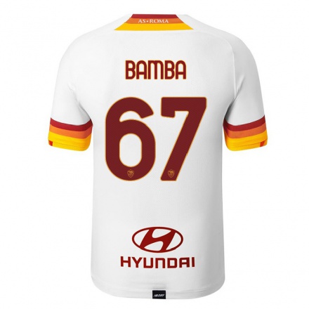 Damen Fußball Mory Bamba #67 Weiß Auswärtstrikot Trikot 2021/22 T-Shirt